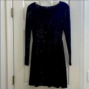 Kensie black sequined cocktail dress